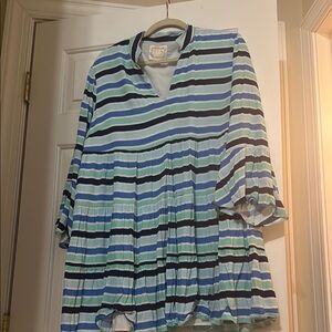 Sale to Sable Striped V-Neck Tunic dress